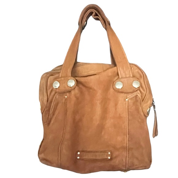 GUSTTO Italian Leather Bag Large Satchel Purse Brown FAST SHIPPING 1159-56 - Picture 7 of 15